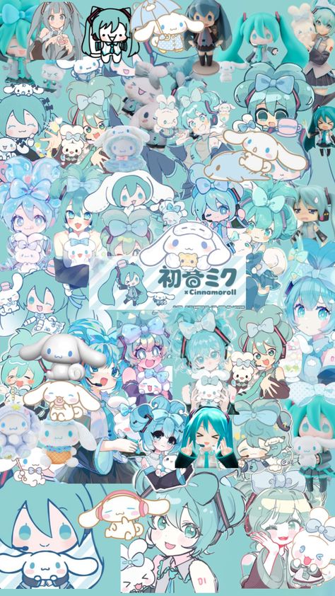 Miku and Cinnamonroll #miku #cinnamonroll #mikuandcinnamonroll Miku X Cinnamoroll, Cinnamoroll Wallpaper, Hatsune Miku, Your Aesthetic, Connect With People, Creative Energy, Energy, Anime