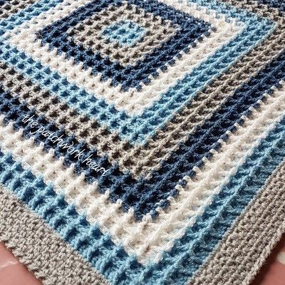 Waffle Stitch Blanket, Baby Crochet Blanket Free, Waffle Crochet, Blanket Border, Crochet Blanket Free, Crochet Waffle, Crochet A Blanket, Baby Crochet Blanket, Crochet Blanket Stitch Pattern