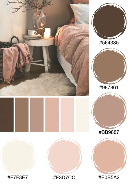 Instagram Pallete Color, Canvas Color Schemes, Color Schemes For The Bedroom, Color Combos For Bedroom, Bedroom Colour Pallets, Caparol Colors Living Rooms, Aesthetic Bedroom Color Palette, Day And Night Color Palette, Hex Color Palette Pastel