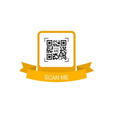 Qr Code Creative, Qr Code Design, Scan Me, Code Design, Yellow Frame, Creative Concept, Design Frame, Qr Code, Frame Design