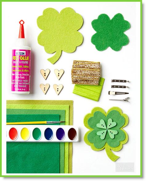 St. Patrick’s Day Wearable Shamrock Craft DIY Clover Craft, Shamrock Craft, St Patricks Crafts, Scrapbook Letters, St Patrick's Day Crafts, Celtic Patterns, Holiday Craft, St Pattys Day, Holiday Entertaining