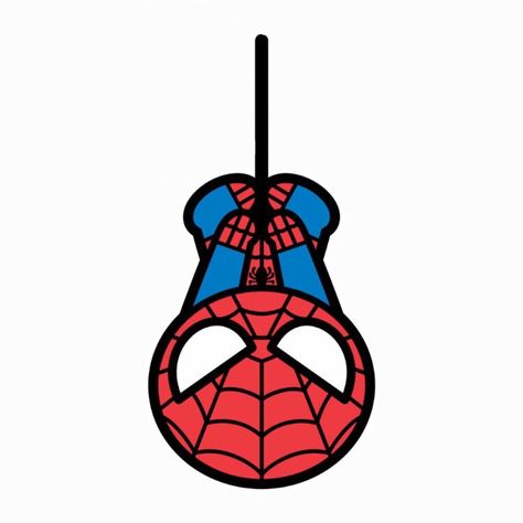 Spiderman Upside Down, Upside Down Drawing, Hanging Upside Down, Upside Down, To Draw, Spiderman, Mask, Kawaii