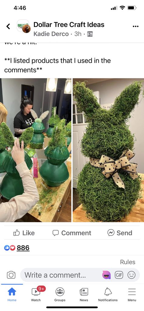 Diy Spring Outdoor Decor, Outdoor Easter Pots Front Doors, Front Yard Easter Decor, Diy Bunny Topiary, Easter Ideas Decoration Outdoors, Easter Decor Front Porch, Easter Bunny Topiary, Diy Outdoor Easter Decor, Diy Easter Porch Decor