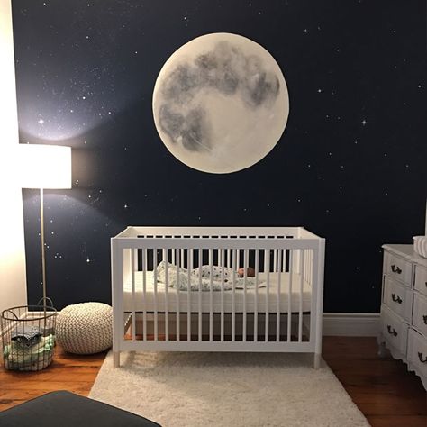 Navy Nursery Swag: Dark Blue Baby Room Eye Candy - Navy Baby Room, Dark Nursery, Navy Blue Nursery, Luxury Baby Room, Blue Nursery Boy, Accent Wall Design, Navy Nursery, Black Nursery, Colors Bedroom