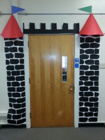 Classroom door castle decoration Castle Doorway Decoration, Royalty Classroom Theme, Armor Of God Vbs Decorations Diy, Fairy Tale Classroom Door, Fairy Tale Door Decorations Classroom, Fairytale Classroom Decorations, Medieval Classroom Theme, Castle Classroom Door, Fairytale Classroom Theme