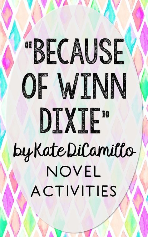 Winn Dixie Book, Because Of Winn Dixie, Vocabulary Wall, Novel Activities, Kate Dicamillo, Winn Dixie, Third Grade Reading, Language Arts Classroom, History Classroom