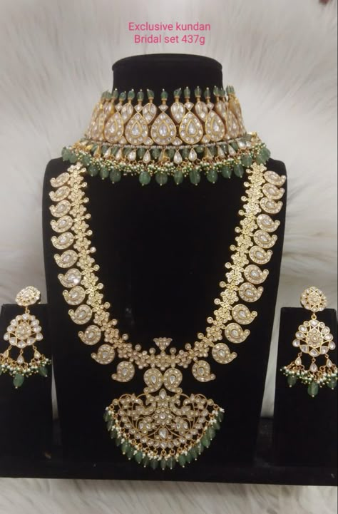 #kundan #kundanjewellery #bridaljewellery #jewellery #jewelry #necklace To order whatsapp 9849713635 White Kundan Necklace, Malabar Gold Jewellery, Bottu Mala, Mango Haram, Mango Mala, Jewellery Kundan, South Indian Bridal Jewellery, 22 Carat Gold Jewellery, Indian Diamond Jewellery