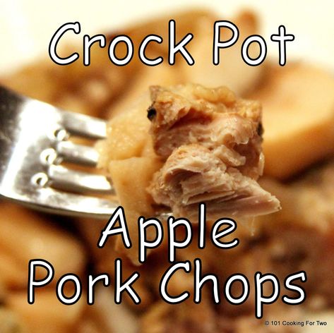 It's apple season in Michigan and what goes better with pork chops than apple. Slow cooker easy and tasty enough to leave them asking for more Pork Chop Recipes Crockpot, Apple Pork, Apple Pork Chops, Crockpot Pork Chops, Slow Cooker Pork Chops, Paleo Crockpot, Apple Season, Recipes For Two, Crockpot Pork