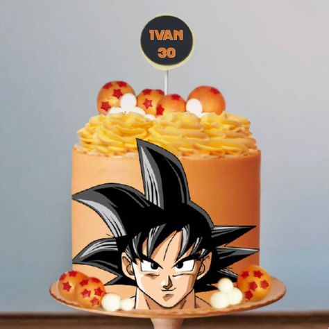 La tarta Dragon Ball es una tarta decorada con los personajes favoritos del manga Dragon Ball como Goku. Está cubierta con una crema naranja coloreada con un colorante 100% natural a base de frutas. Dragonball Z Cake, Anime Cake, Dragon Ball Z, Dragon Ball, Novelty Lamp, Pastel, Cake, Anime