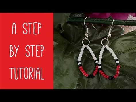 (2) How to Make Seed Bead Teardrop Earrings - Easy - YouTube Seed Bead Crafts, Earrings Tutorial, Tear Drop Earrings, Earring Tutorial, Craft Tutorial, Bead Earrings, Tear Drop, Bead Crafts, Teardrop Earrings