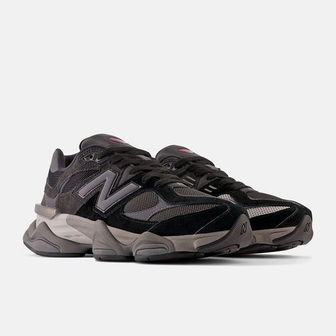 New Balance 9060 Black, Iconic Models, New Balance 9060, Tech Aesthetic, Led Design, Y2k Era, Wavy Lines, Size 10 Women, Sport Style