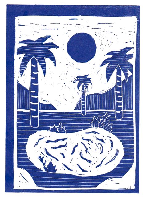 Palm Tree Lino Print, Waves Illustration, Lino Printing, Wave Illustration, Lino Prints, Salt And Light, Print Ideas, Sgraffito, Lino Print