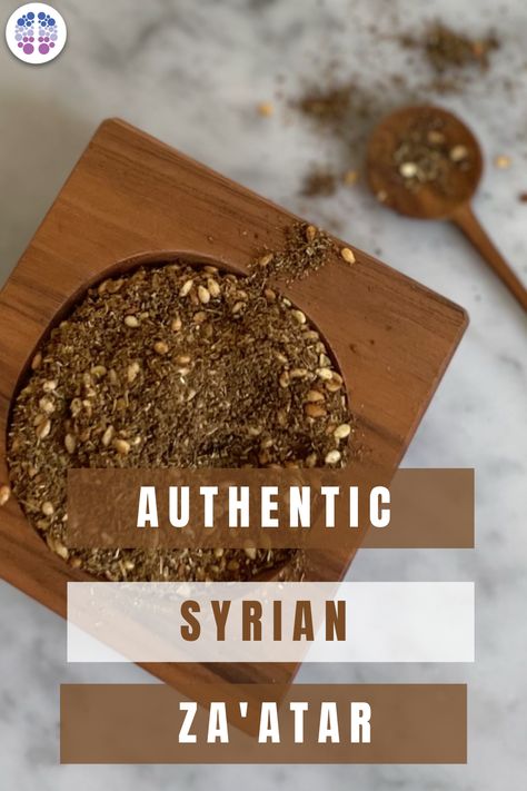 Za'atar is a delicious middle eastern spice blend with incredible health benefits. This homemade Syrian za'atar is far more flavorful and nutritious than store bought versions. Zatar Recipes, Zaatar Recipe, Zaatar Spice, Syrian Food, Fennel Recipes, Spice Blends Recipes, Burger Seasoning, Paleo Food, Za Atar