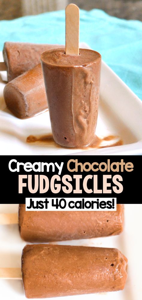 Lowfat Sweet Snacks, Healthy Low Calorie Treats, Diy Yogurt Popsicles, Paleo Popsicle Recipes, Frozen Popsicle Recipes Healthy, Chocolate Yogurt Popsicles, Healthy Ice Pops For Kids, Creamy Fruit Popsicles, Healthy Chocolate Popsicles