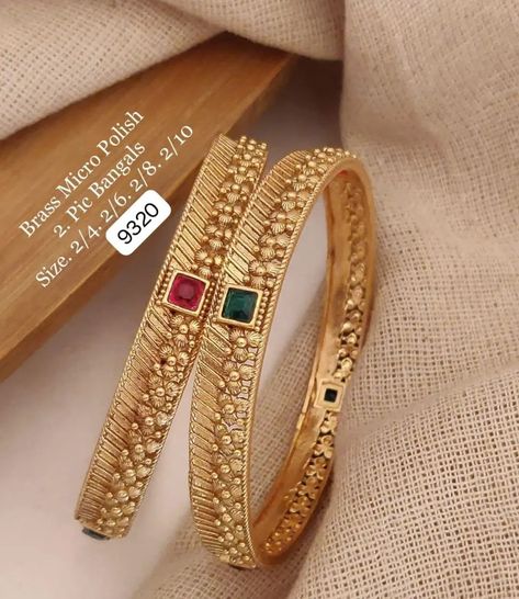 *Brass High Gold Daily Wear Bangles Set. Available Size:* 2.4 2.6 2.8. Price ₹.500/- *Free Shipping.* Cotton Saree Blouse Designs, Cotton Saree Blouse, Bangles Set, Bangle Set, Saree Blouse Designs, May 17, Cotton Saree, Saree Blouse, Daily Wear