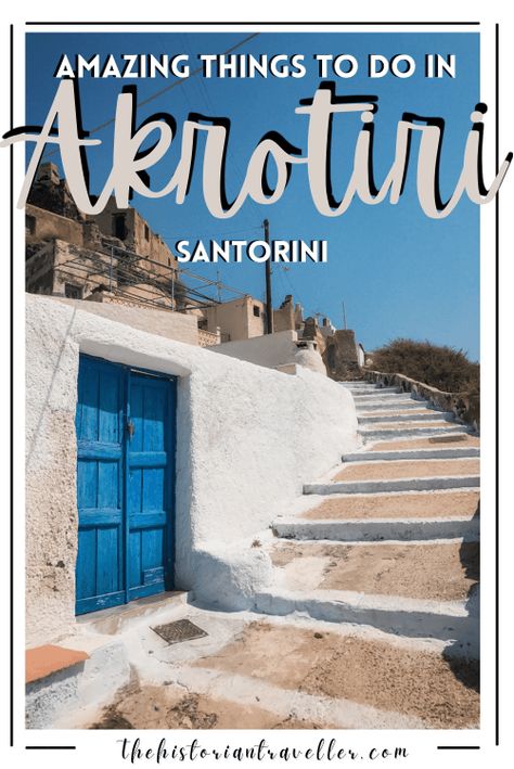 Akrotiri Santorini, Greek Cruise, Things To Do In Santorini, The Historian, Red Beach, Travel Van, Santorini Greece, Best Places To Eat, Travel Goals