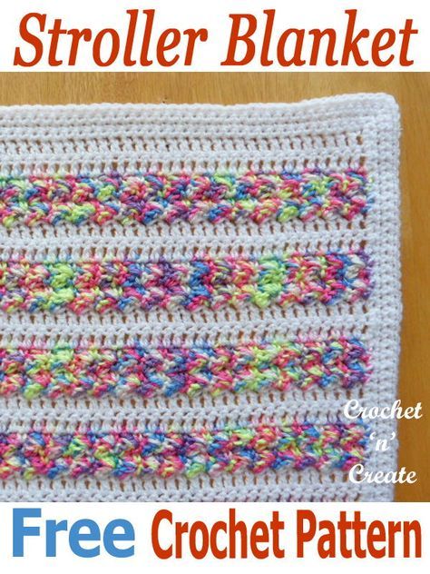 One for Nana to make, a quick easy stroller blanket, ideal for baby shower. FREE crochet pattern. #giftideas #crochetgifts #handmadegifts #crochetncreate #crochet #howto #crochetpattern #freecrochetpattern #easypattern #freepattern #diy #crafts #crochetblanket #crochetstrollerblanket #babyshower