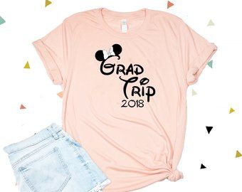 Disney Mom Shirt, Girls Disney Shirts, Cute Disney Shirts, Disney Graduation, Kids Disney Shirts, Graduation Shirts For Family, Grad Trip, Grad Shirts, Disney Trip Shirts