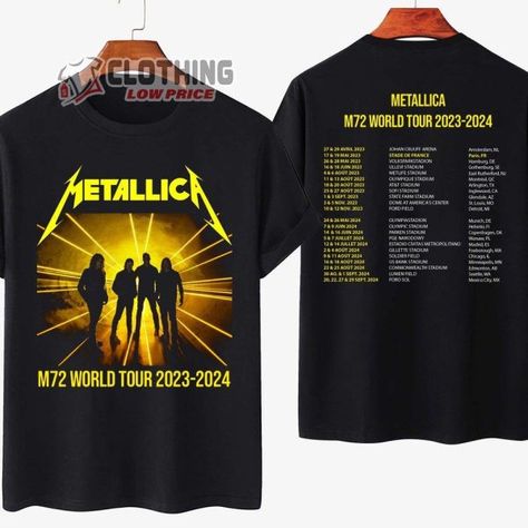 Metallica Announces New "All Within My Hands" Concert for 2024: Everything You Need to Know Metallica Merch, Event Merch, Pitbull Rapper, Metallica Live, Metallica Band, Classic Rock Bands, Step Dad Gifts, Band Metal, Concert Series