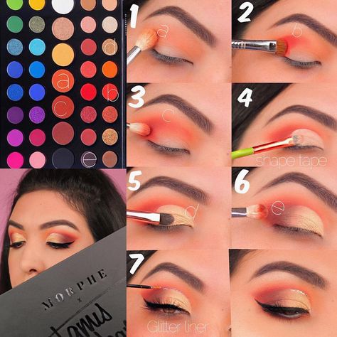 MAKEUPBYTORY💖 on Instagram: “✨MORPHE X JAMES CHARLES✨ . . . . I finally got my hands on the new James Charles Morphe palette (it’s sold out online and pretty much every…” James Charles Palette, Make Up Designs, Makeup Morphe, Mekap Mata, Charles I, Morphe Palette, Makeup Tutorial Eyeshadow, Make Up Videos, How To Do Makeup