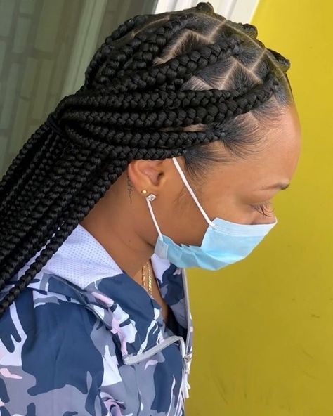 Single Hairstyles, Large Knotless Braids, Hair Braiding Styles, Large Knotless, Big Box Braids, Braiding Styles, Amazing Hairstyles, Big Box Braids Hairstyles, African Hair Braiding Styles