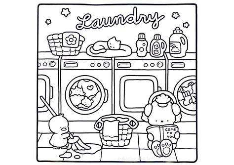 Fuzzy Friends Coloring Pages, Cozy Coloring Pages, Coco Wyo, Stitch Coloring Pages, Bobbie Goods, Adult Colouring Printables, Food Coloring Pages, Friends Cute, Preschool Coloring Pages