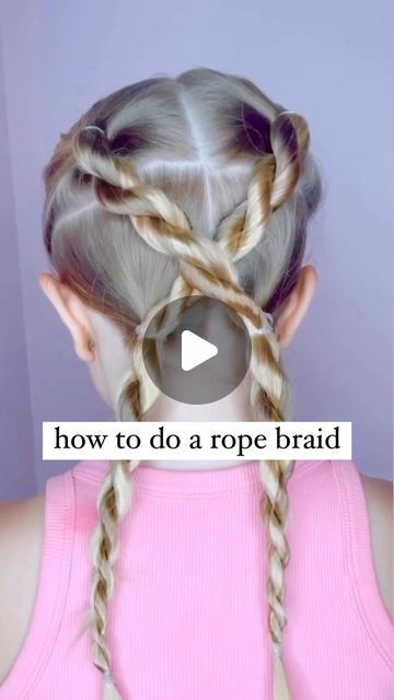 Audrey McClelland on Instagram: "HOW TO DO A ROPE BRAID 💗 Here is how to do a rope braid. The trick on a rope braid is this… take a section you want to rope braid - divide that section into two and twist each section in the same direction… then twist them in the opposite direction when twisting them together. You will see what I’m explaining in the video. 💗
.
My advice would be to use hair styling cream to make sure the sections are nice and smooth. I will share what we use in my stories! 
.
#hairdo #braidideas #braidinspo #braidinspiration #braid #simplehairstyles #simplehair #simplehairstyle #easyhairstyles #easyhairstyle #easyhairstylesforgirls #cutehairstyles #cutehair #hairvideo #hairideas #hairinspo #hairinspiration #hairvideos #hairidea #schoolhairstyles #schoolhair #hairstyles #h Hair Styling Cream, Braid Inspiration, Rope Braid, Styling Cream, Hair Cream, Hairstyles For School, Hair Styling, Hair Videos, Hair Inspo