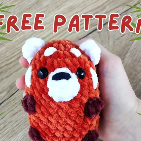 Crochet by Sandra 🌸 on Instagram: "RED PANDA FREE PATTERN  We just hit 1k followers 🎉 I'm so excited to share with you my new free pattern!Thank you everyone for all of your support 🩷  Special thank you to my amazing testers! Check out their beautiful red pandas at the end of the post 🤗 I also recommend give them a follow, they are super talented ✨  @prettykittycrafts.co @5.littlestitches @enchanted.crochet.creations @hook__stories @turtleytinytreasures @koastcreations @lazyhippocrafts @lookwhaticancrochet @crochet_by.miri @enchantedhavenmakes @cre8tivemshell mummastitches  If you make a red panda please tag me in your posts so I can see your beautiful creations! Enjoy!! 🫶  #freeamigurumipatterns #freecrochetpattern #freepatterncrochet #freepattern #crochet #crocheter #crochetersofins Red Panda Crochet, Panda Crochet Pattern, Crochet Panda, Quick Crochet Patterns, Crochet Animals Free Patterns, Quick Crochet, Pattern Store, Shawl Crochet Pattern, Crochet Patterns For Beginners