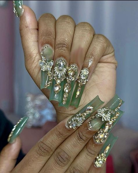 Prom Nails, Bling Nails, Nail Inspiration, Long Nails, Nails Inspiration, Nails, Pins