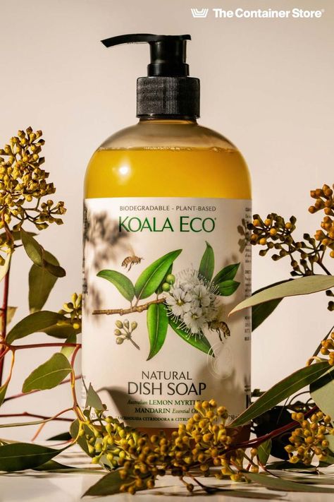 Natural Dishwashing Liquid, Papillote Recipes, Natural Dish Soap, Beautiful Packaging Design, Mandarin Essential Oil, Honey Brand, Natural Disinfectant, Lemon Myrtle, Dishwasher Soap