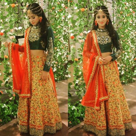 Naira Dresses In Yrkkh, Naira Dresses, Indowestern Lehenga, Celebrity Wear, Lehenga Bridal, Indian Wedding Gowns, Lehnga Dress, Choli Designs, Pink Lehenga