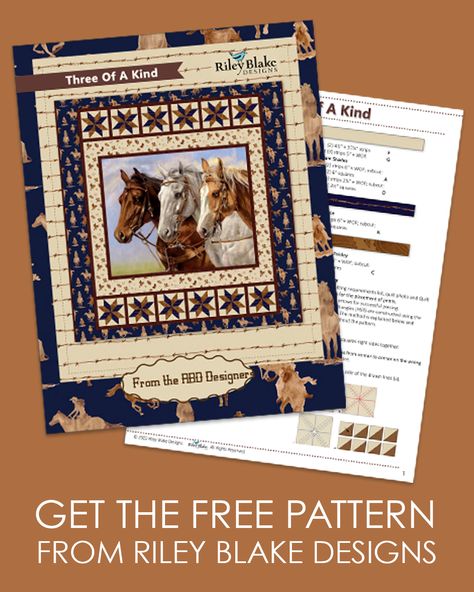 Get the free Quilt Pattern from Riley Blake Designs and make a quilt for all the horse lovers in your life. Ride the Range prints by Tara Reed are the perfect complement to this horse quilt panel. Quilts With Horses Patterns, Horse Panel Quilts Ideas Layout Patterns Free, Free Horse Quilt Patterns, Horse Panel Quilts Ideas Layout, Horse Quilt Patterns Free, Horse Quilts Ideas, Horse Quilts, Quilt Planner, Western Quilts