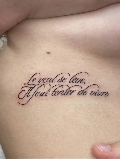 Vivre Tattoo, Le Vent Se Leve, Le Vent, Tattoos