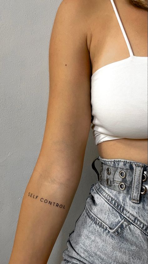 Aesthetic tattoo
Black&white
Self control tattoo Self Control Tattoo, Control Tattoo, Truth Tattoo, Empowering Tattoos, Good Tattoo Quotes, Self Love Tattoo, Tattoo Quotes For Women, Aesthetic Tattoo, Tattoo Placement