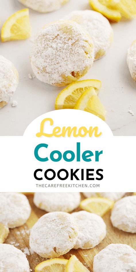 Lemon Coolers Cookies Recipe, Lemon Cooler Cookies, Sunshine Cookies, Lemon Cookies Recipes, Easy Sweets, Strawberry Dessert Recipes, Lemon Dessert Recipes, Pecan Cookies, Summer Cookies