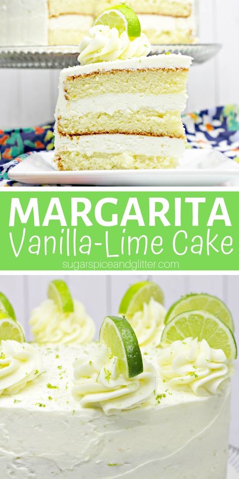 Margarita Cake ⋆ Sugar, Spice and Glitter Lime Flavored Cake, Lime Cake Decoration, Tequila Birthday Cake, Margaritaville Cake, Margarita Birthday Cake, Margarita Cake Recipe, Margarita Birthday, Tequila Cake, Lime Frosting