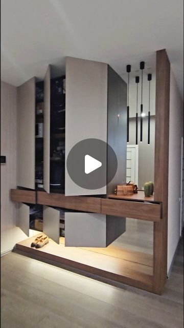 Mudroom Mirror, Contemporary Mudroom, Modern Partition, Wall Unit Designs, Japandi Home, Diy Mudroom Bench, Closet Renovation, Cars Room, Mud Room Storage