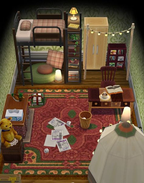 Animal Crossing Pocket Camp Camper Ideas, Animal Crossing Upstairs Room Ideas, Animal Crossing Pocket Camp Cabin, Cozy Mobile Games, Animal Crossing Pocket Camp Ideas, Animal Crossing Pocket Camp Camper, Pocket Camp Campsite Ideas, Animal Crossing Pocket Camp Campsite, Ac Pocket Camp