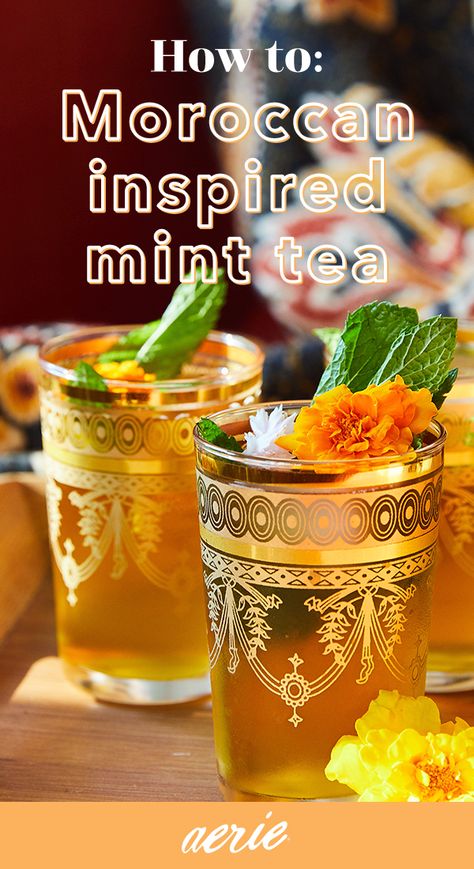 Moroccan Mint Tea Recipe, Morocco Home, Mint Tea Recipe, Moroccan Party, Moroccan Mint Tea, Comfort Casseroles, Moroccan Culture, Mint Tea, Moroccan Food