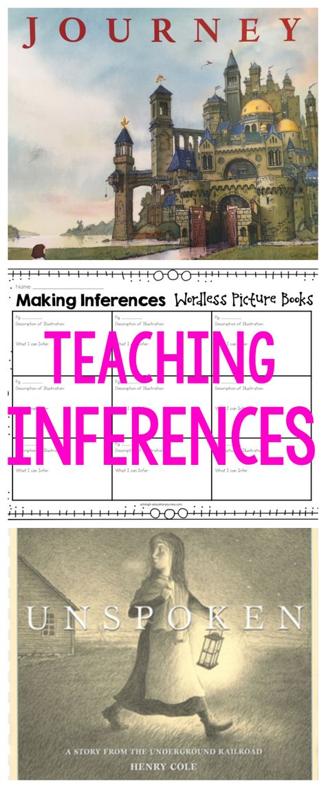 Teach inferences with wordless picture books. Includes an awesome freebie! Inference Activities High School, Literary Devices Posters, Wordless Picture Books, Wordless Book, 6th Grade Reading, Making Inferences, 5th Grade Reading, 4th Grade Reading, Teaching Ela