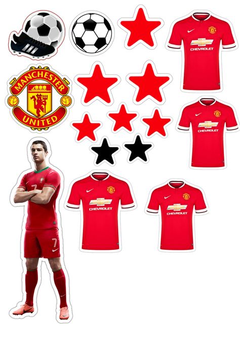 Manchester United Football Cake Topper Printable, Manchester United Logo Printable, Manchester United Cake Topper Printable, Liverpool Cake Topper Printable, Ronaldo Cake Topper Printable, Ronaldo Topper, Manchester United Cake, Ronaldo Birthday, Georgia Wallpaper