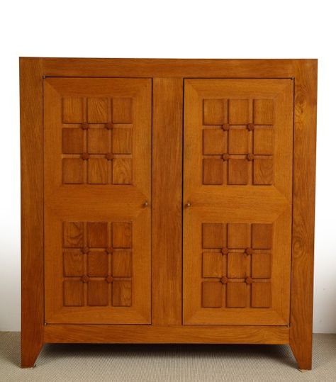 LARGE SCULPTED FRONT CABINET by CHARLES DUDOUYT - Collections - Eric Appel Arts Crafts Style, Interior Designers, Tall Cabinet Storage, Modern Furniture, Unique Pieces, Architects, Art Decor, Arts And Crafts, Wood