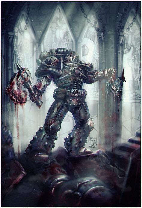 Carcharodons: Red Tithe fan art by TomisJB Warhammer 40k Carcharodons Art, Carcaradons 40k, Carcharadons 40k, Carcharodons 40k, Warhammer 40k Factions, Space Shark, Space Marine Art, 40k Art, Adeptus Astartes