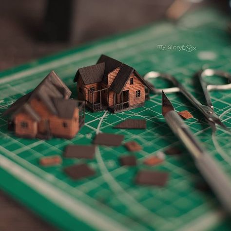 Tanah Liat, Creation Deco, Miniature Diy, Construction Process, Miniature Houses, Miniature Crafts, Mini Things, Miniature House, Miniature Model