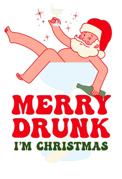 Drunk Illustration, Drunk Santa, Easy Christmas Drawings, Christmas Drawings, Christmas Beer, Santa Dog, Brand Character, Brand Refresh, Illustrator Art