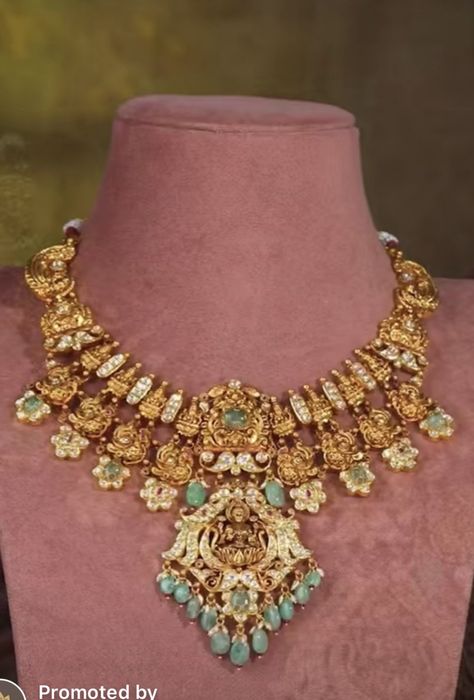 Light Weight Temple Jewellery Indian, Festive Temple Necklace With Intricate Design Choker, Temple Jewelry Bridal Pendant Necklace For Diwali, Metal Wedding Temple Jewelry Choker, Festive Intricate Temple Necklace Choker, Gold Hand-set Temple Jewelry Choker, Gold Jewelry Prom, Ruby Jewelry Necklaces, Vintage Indian Jewelry