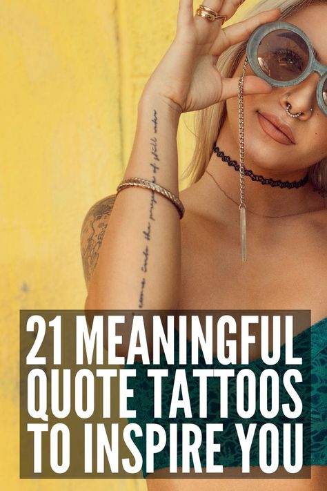 21 Quote Wrist Tattoos for Women | Is there anything more beautiful than simple scripts and words tattooed on your wrist? If writing and lettering is your thing, these tattoo ideas will inspire you! Whether you’re looking for faith based ideas or you want to honor your kids or a loved one, you can change the fonts of these quote, word, and script tattoos to suit your style. #wristtattoos #smalltattoos #wordtattoos #scripttattoos #quotetattoos Meaningful Wrist Tattoos For Women, Font Tato, Tattoo Font For Men, 42 Tattoo, Meaningful Wrist Tattoos, Tattoo Fonts Cursive, Meaningful Tattoo Quotes, Quote Tattoos, Tattoo Quotes For Women