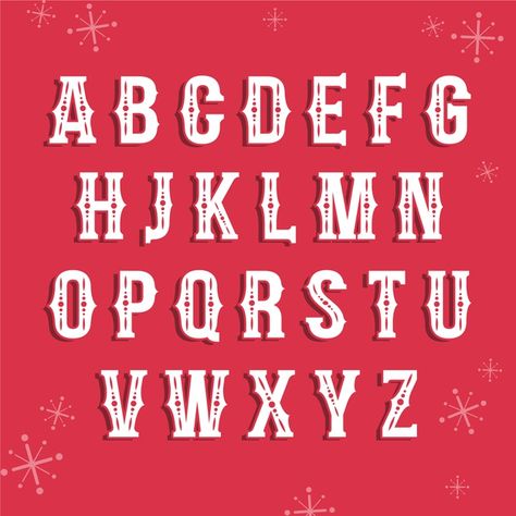 Vintage illustration christmas alphabet | Free Vector #Freepik #freevector #christmas #vintage #winter #xmas Christmas Typography Alphabet, Vintage Christmas Lettering, Christmas Lettering Alphabet, Nightmare Before Christmas Font, Christmas Fonts Alphabet, Xmas Letter, Handwritten Christmas, Merry Christmas Font, Christmas Fonts Free