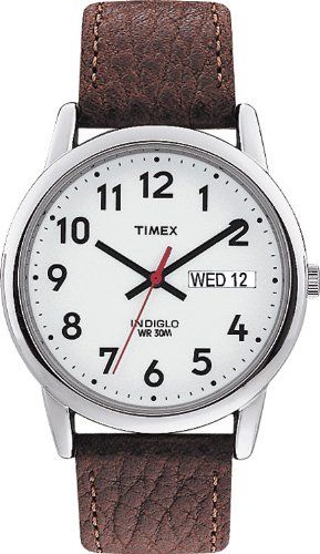 Women's Wrist Watches - Mns Easy Reader Brwn Lthr Strp White Dial DayDate Arabic numerals WR 30 Meters *** Want to know more, click on the image. Timex Expedition, Timex Indiglo, Mens Watches Popular, Brown Leather Strap Watch, Childrens Watches, Brown Leather Watch, Timex Watches, Affordable Watches, Leather Strap Watch