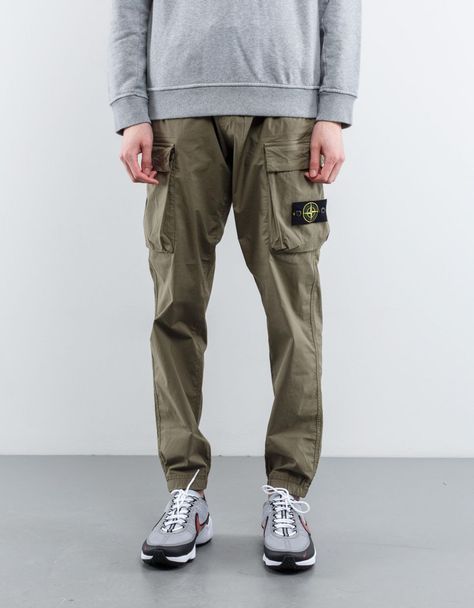 Stone Island Tea Stretch GD Cargo Pant Stone Island Pants Outfit, Stone Island Cargo Pants, Cuffed Cargo Pants, Cuffed Pants, Menswear Fashion, Cargo Pant, Stone Island, Casual Fits, Pants Outfit